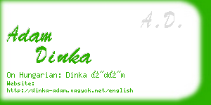 adam dinka business card